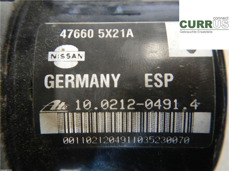 NISSAN NAVARA    05- ABS-Hydraulikeinheit 476605X23A 3,0L V9X