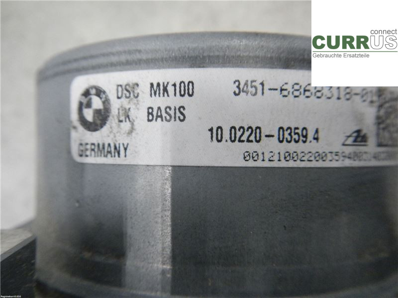 BMW 3 F30/F31/F80    12-19 ABS-Hydraulikeinheit 34516868645 2,0L N20-B20B