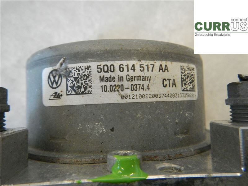 AUDI A3/S3 8V  13-20 ABS-Hydraulikeinheit 5Q0614517AA 2,0L CJXC
