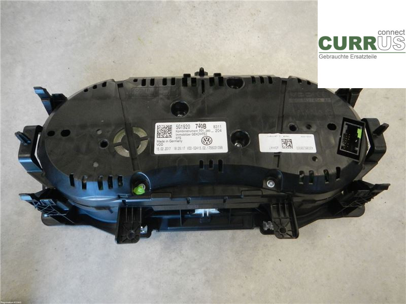 VW GOLF / E-GOLF VII   13-20 Instrument cluster / comb 5G1920740B 1,8L CJSB