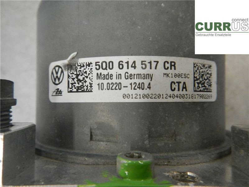 VW GOLF / E-GOLF VII   13-20 ABS Hydraulic unit 5Q0614517CR 1,4L CZDA