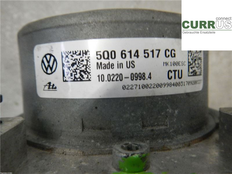 SKODA SUPERB 16- ABS Hydraulic unit 5Q0614517CG 2,0L DFCA