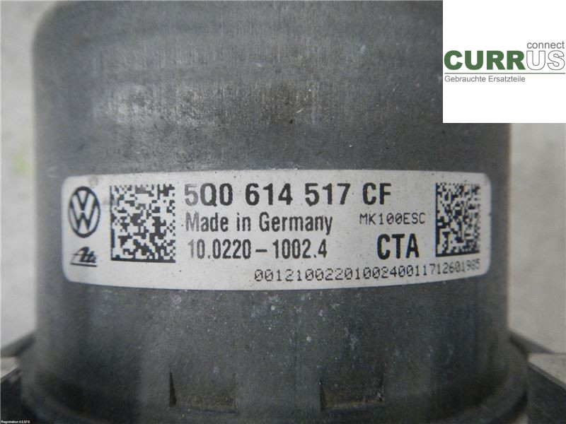 AUDI A3/S3 8V  13-20 ABS Hydraulic unit 5Q0614517CF 2,0L DCYA