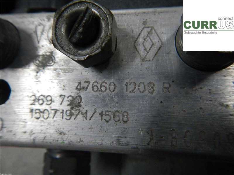 RENAULT CLIO IV   12-16 ABS Hydraulic unit 476607745R 0,9L H4B-400