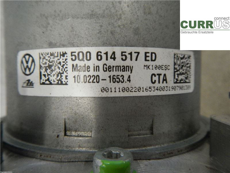 SKODA OCTAVIA  13-20 ABS Hydraulic unit 5Q0614517ED 1.6L DGTE