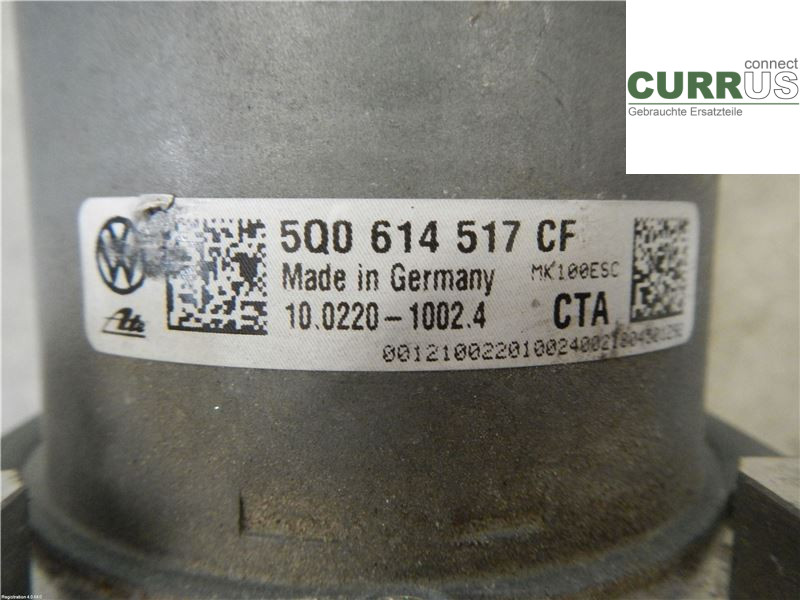 SEAT ATECA  16- ABS Hydraulic unit 5Q0614517CF 1.4L CZEA