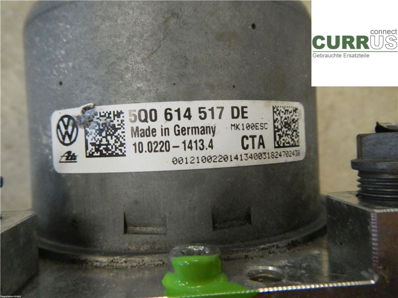 VW GOLF / E-GOLF VII   13-20 Hydrauliczna jednostka ABS 5Q0614517DE 1.0L DKRF
