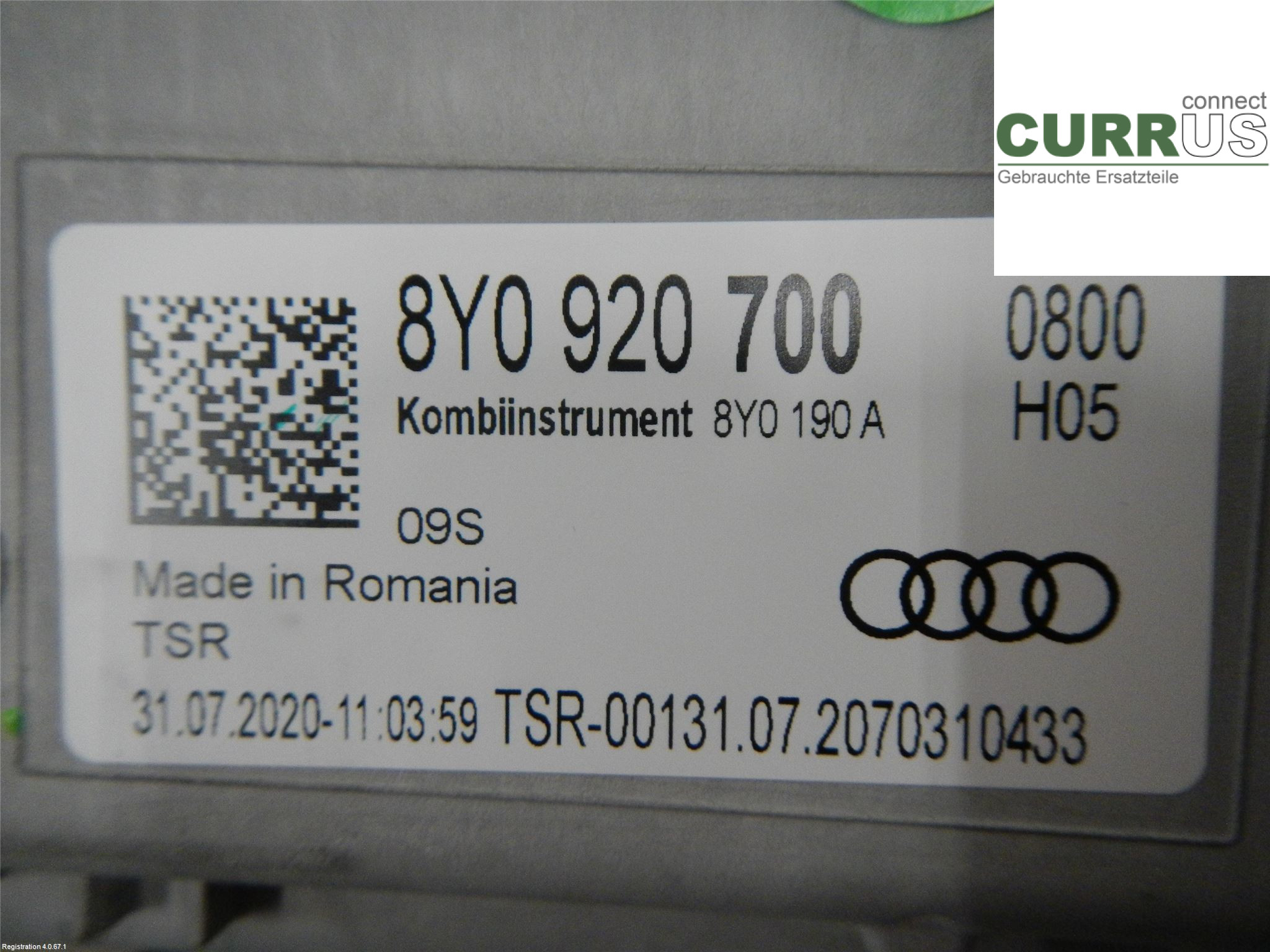 AUDI A3/S3 8Y  21- Zestaw wskaźników / liczników 8Y0920700 1.5L DFYA
