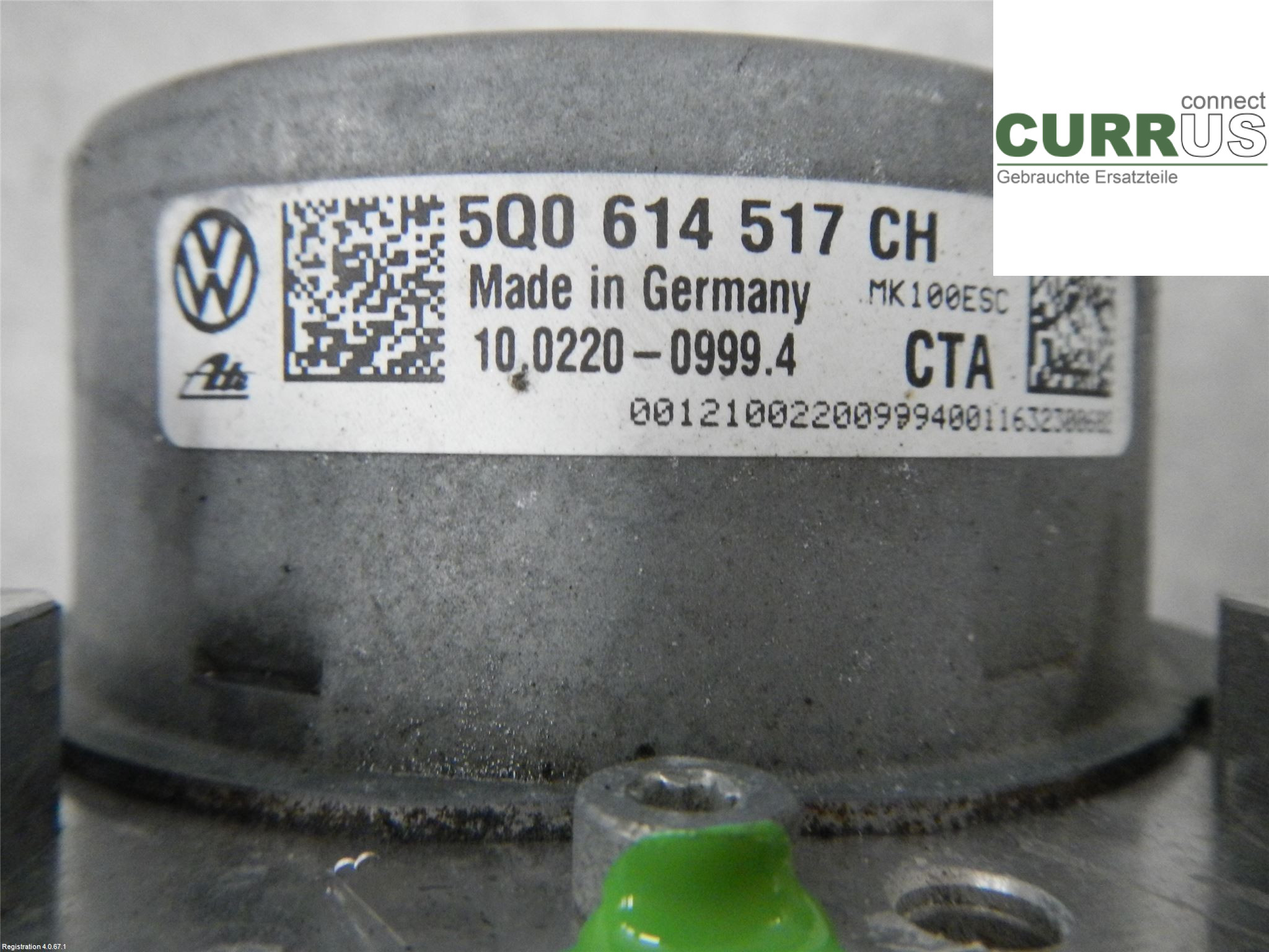 VW GOLF / E-GOLF VII   13-20 ABS Hydraulic unit 5Q0614517CH 2.0L CJXC
