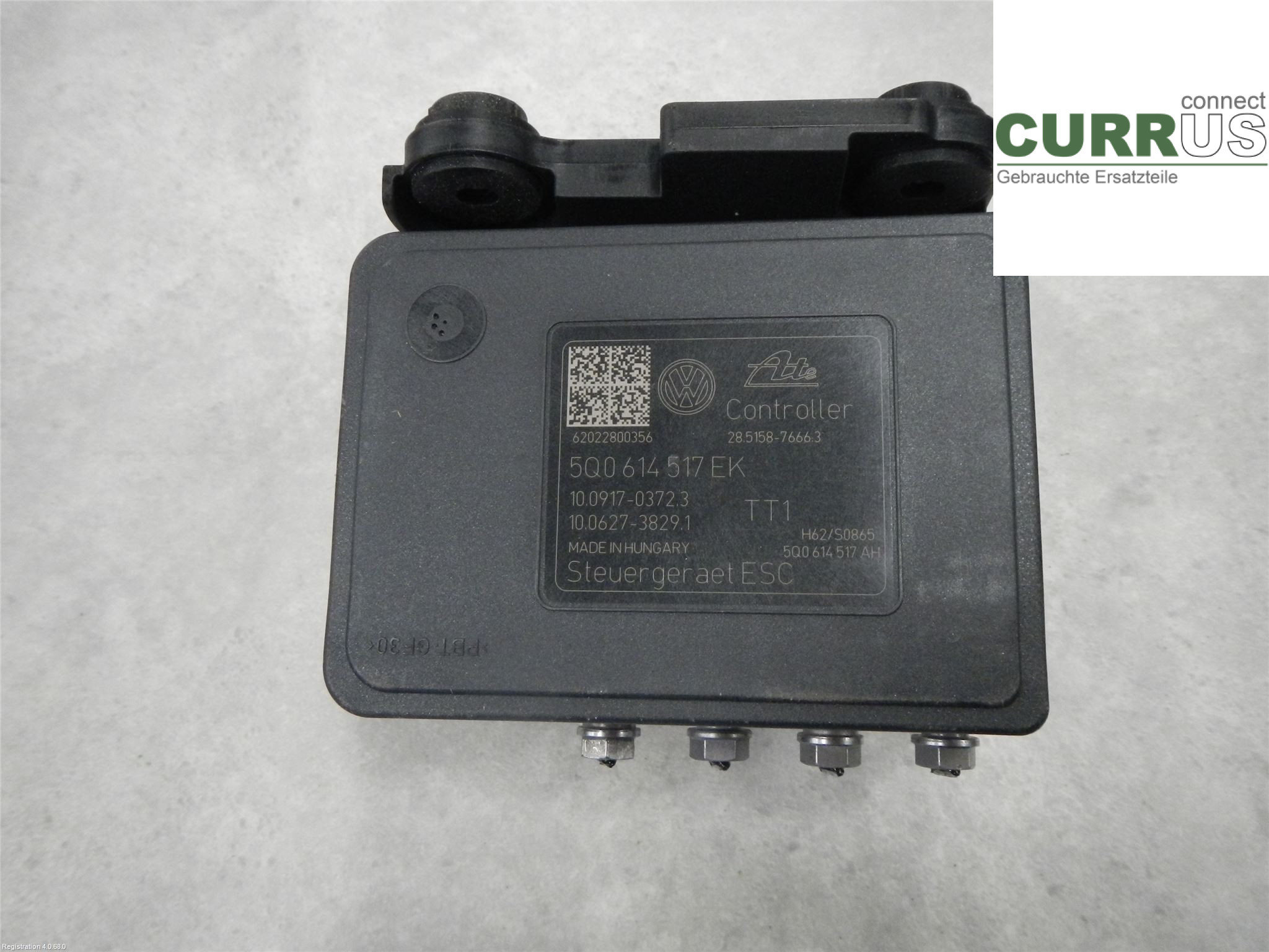 VW GOLF / E-GOLF VII   13-20 ABS Hydraulic unit 5Q0614517EK 1.4L DGEA