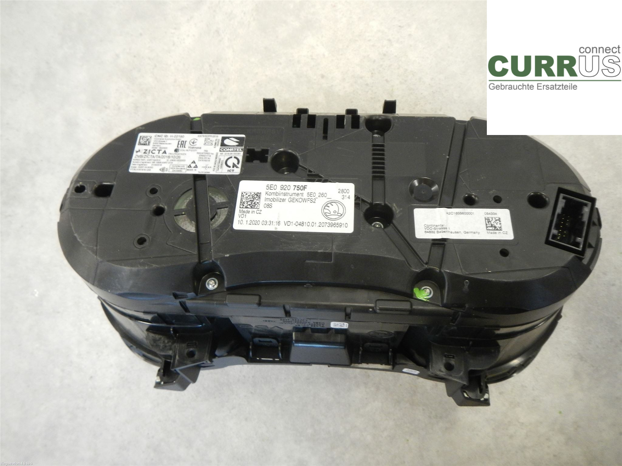 SKODA OCTAVIA  13-20 Instrument cluster / comb 5E0920750F 1.0L DKRF