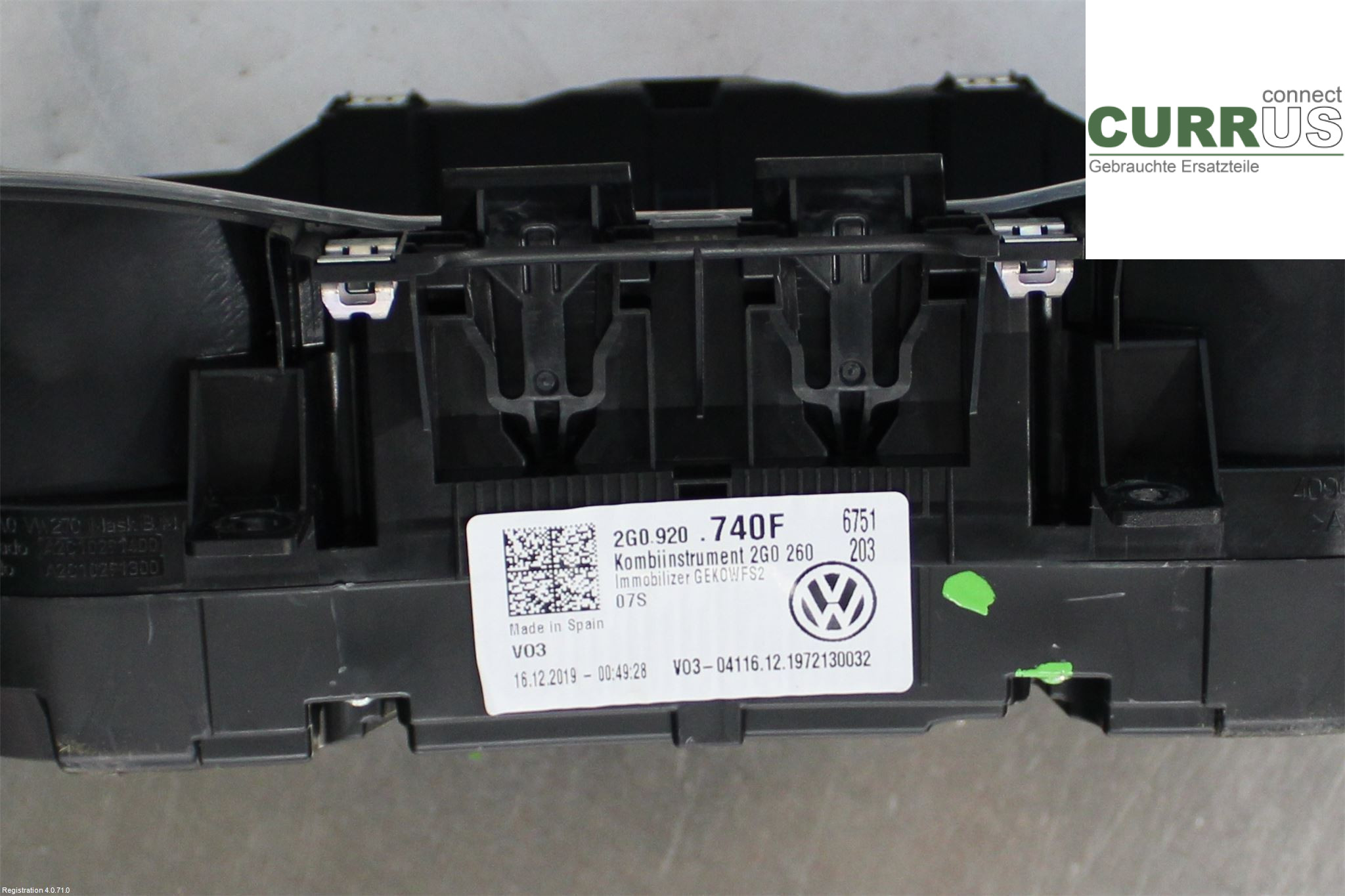 VW POLO VI 18- Zestaw wskaźników / liczników 2G0920740F 1.0L DKLA