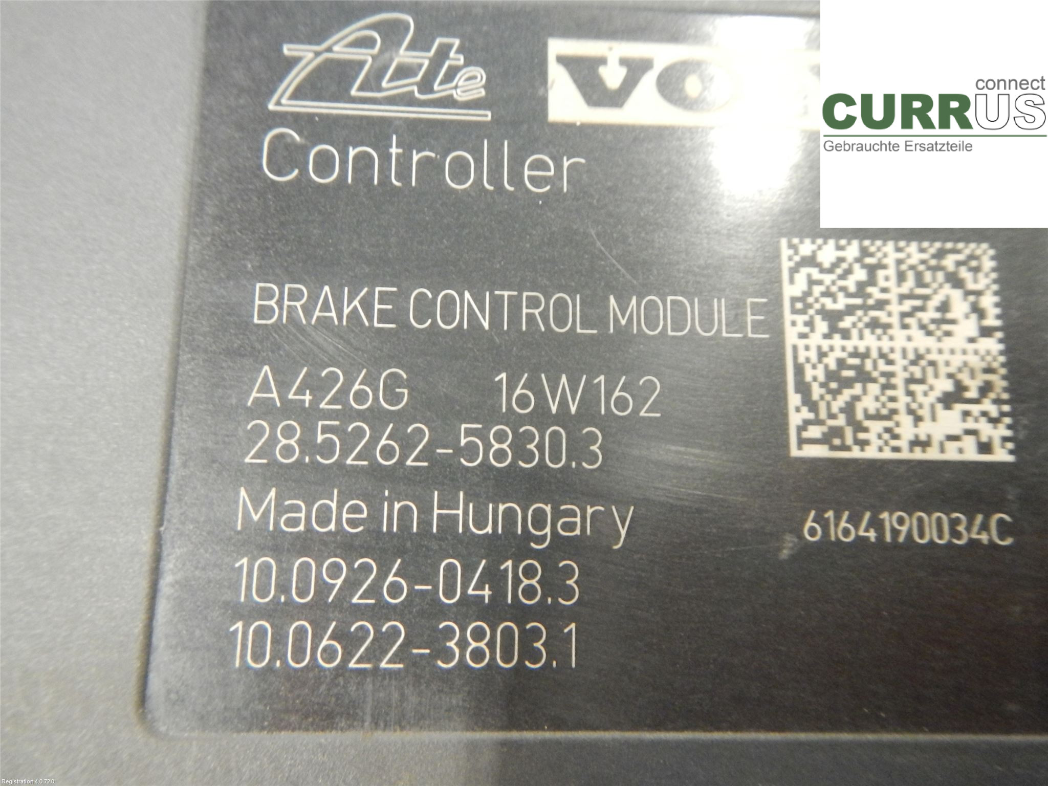 VOLVO V60 CROSS COUNTRY  16-18 ABS Hydraulic unit 31423350 2.4L D5244T21