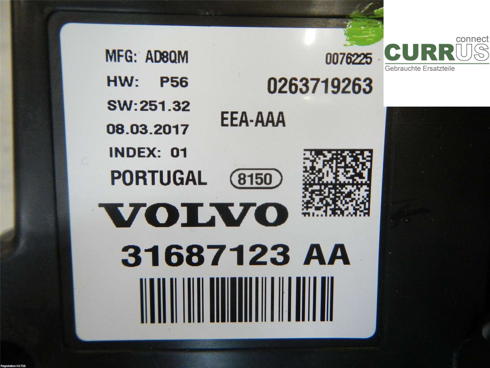 VOLVO V90  17- Instrument cluster / comb 36010424 2.0L B4204T23