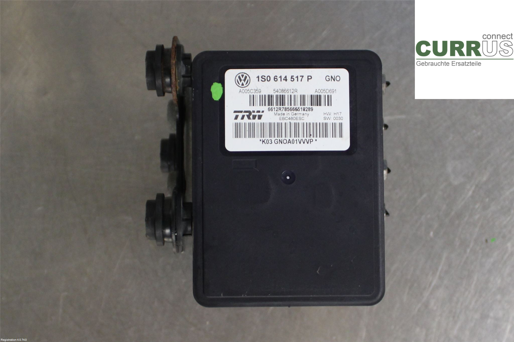 VW UP! / E-UP! Hydrauliczna jednostka ABS 1S0614517SBEF 1.0L DKRA
