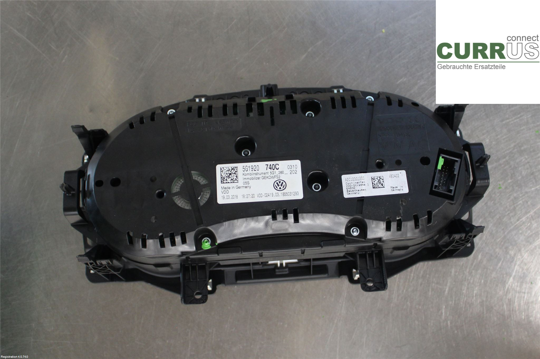 VW GOLF / E-GOLF VII   13-20 Instrument cluster / comb 5G1920740C   1.0L CHZC