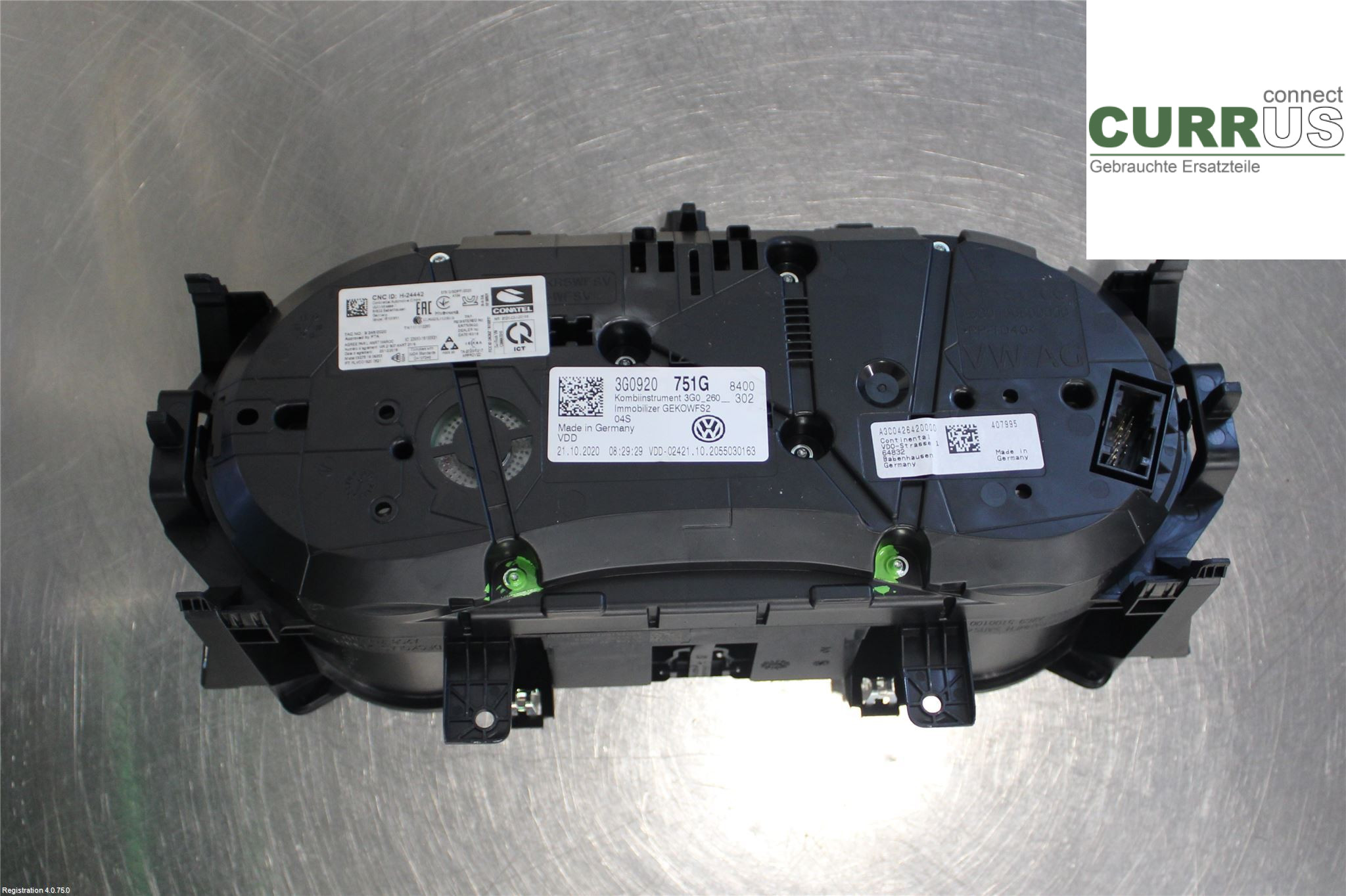 VW PASSAT 20- Instrument cluster / comb 3G0920751G 2.0L DTUA