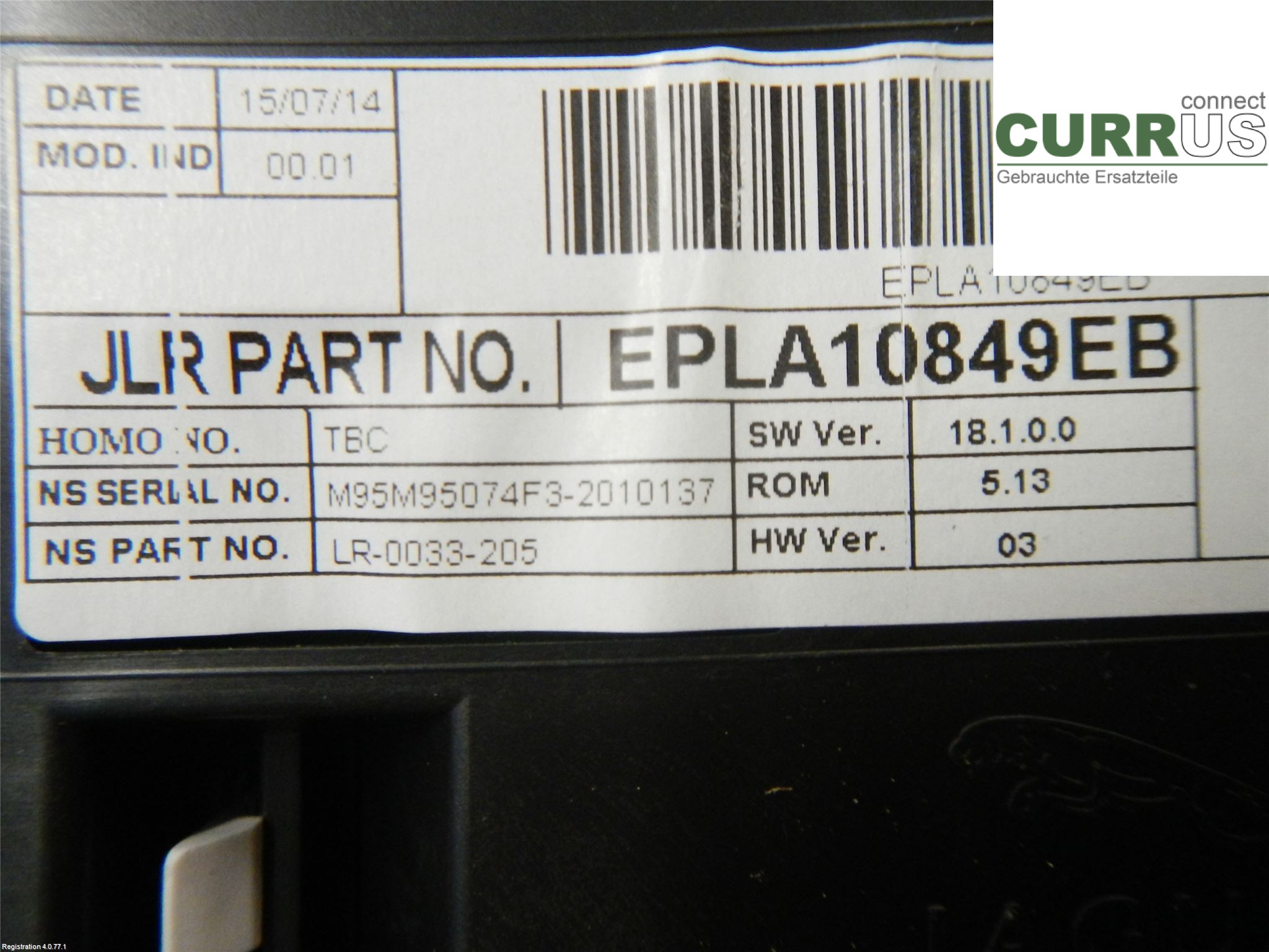 LANDROVER R.ROVER SPORT 14-22 Instrument cluster / comb LR083334  3.0L 306DT