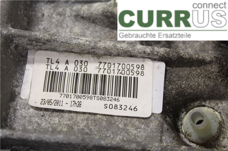 RENAULT MEGANE III 09-15 Gearbox (6-speed) 8201365917 1,6