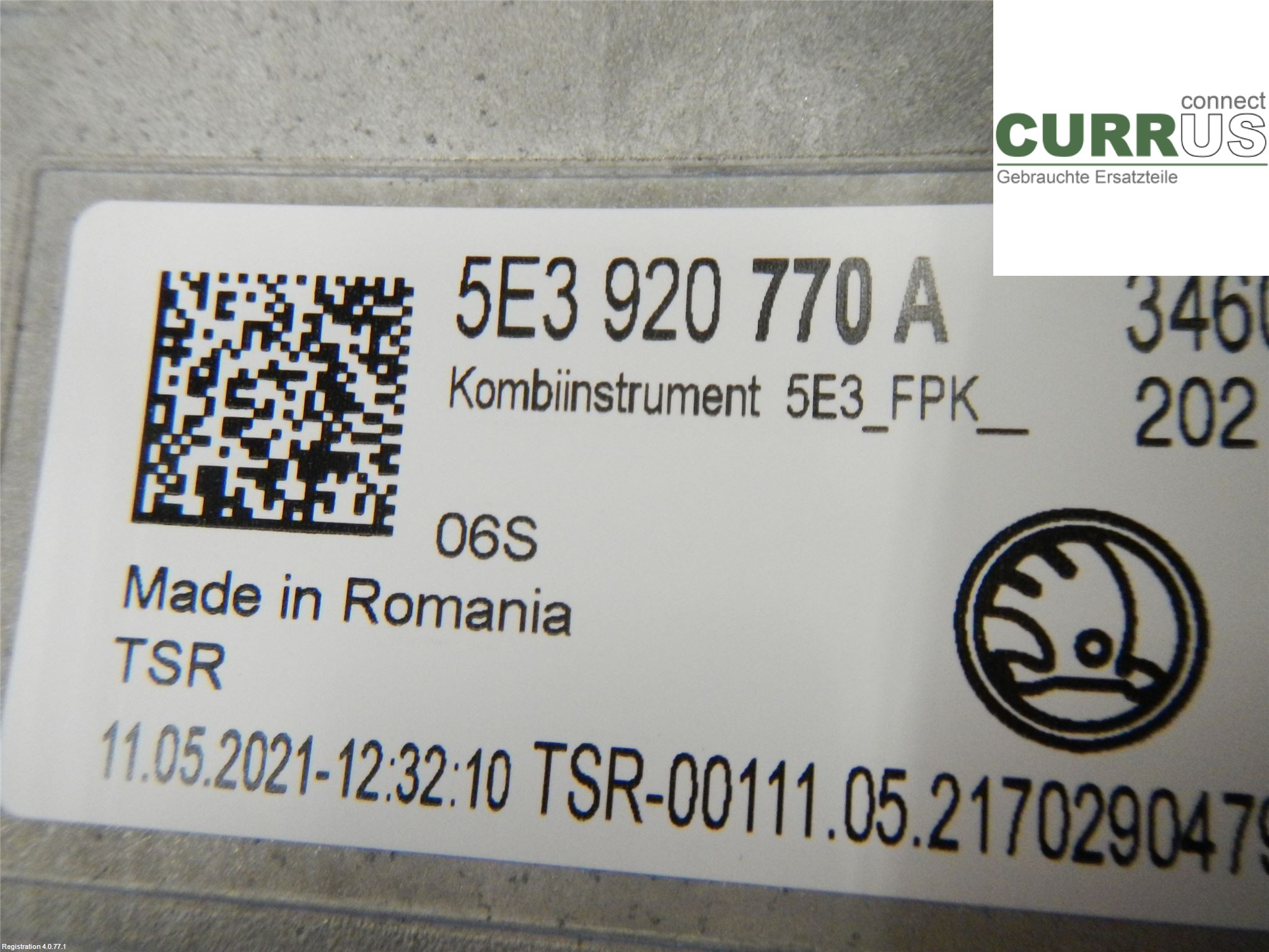 SKODA OCTAVIA 20- Instrumentkam 5E3920770A 1.5L DFYA