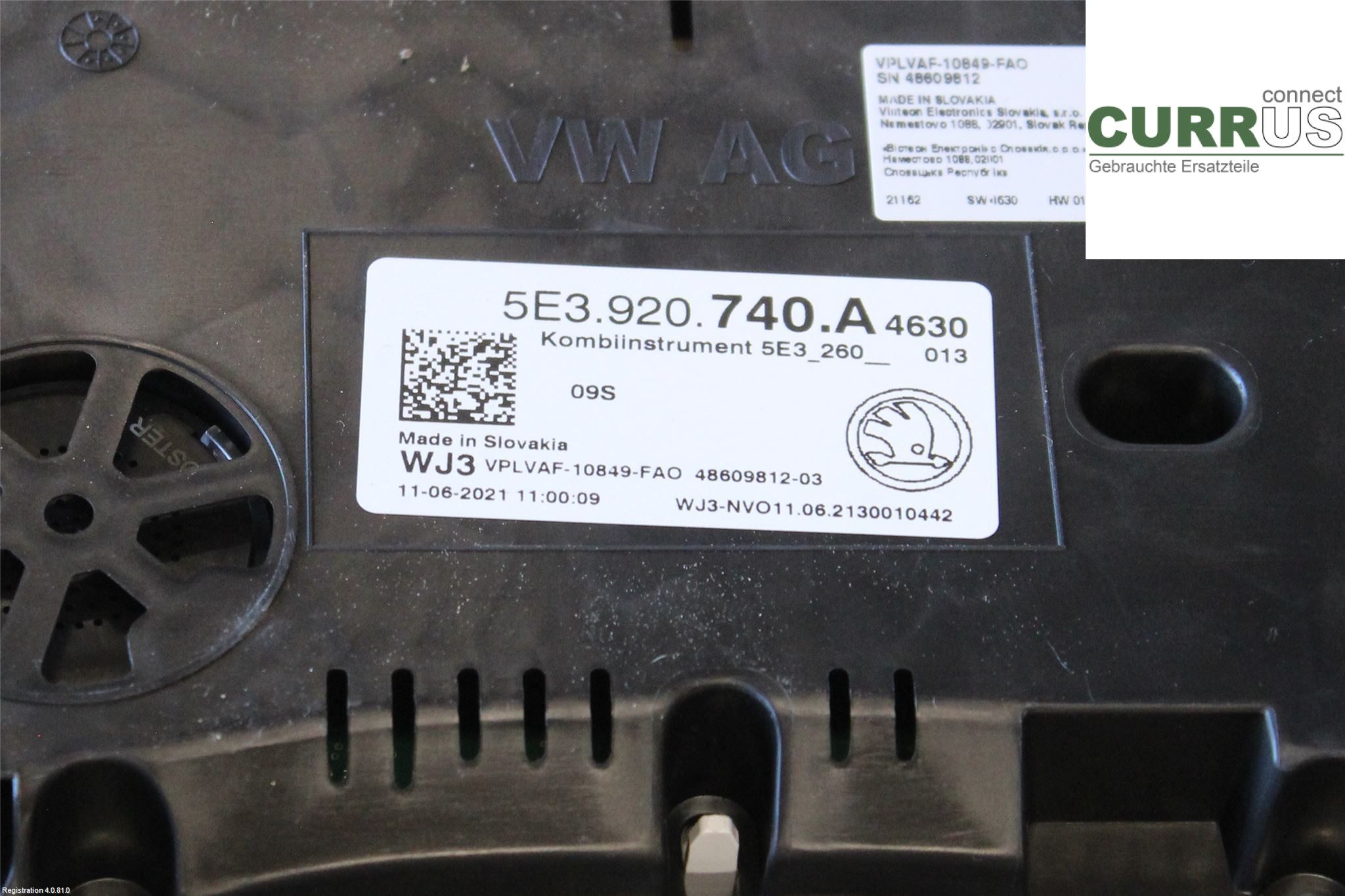 SKODA OCTAVIA  13-20 Instrument cluster / comb 5E3 920 740 A 1.0L DLAA