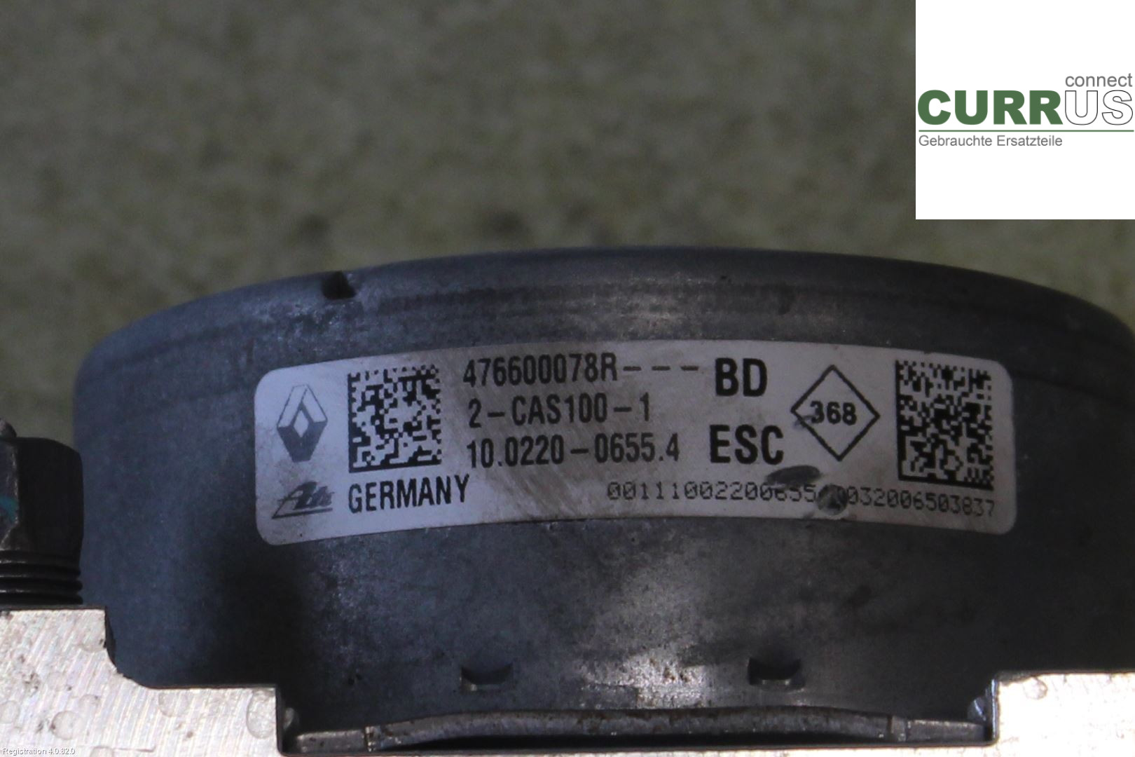 DACIA DOKKER ABS Hydraulic unit 476608628R 1.5L K9K-612