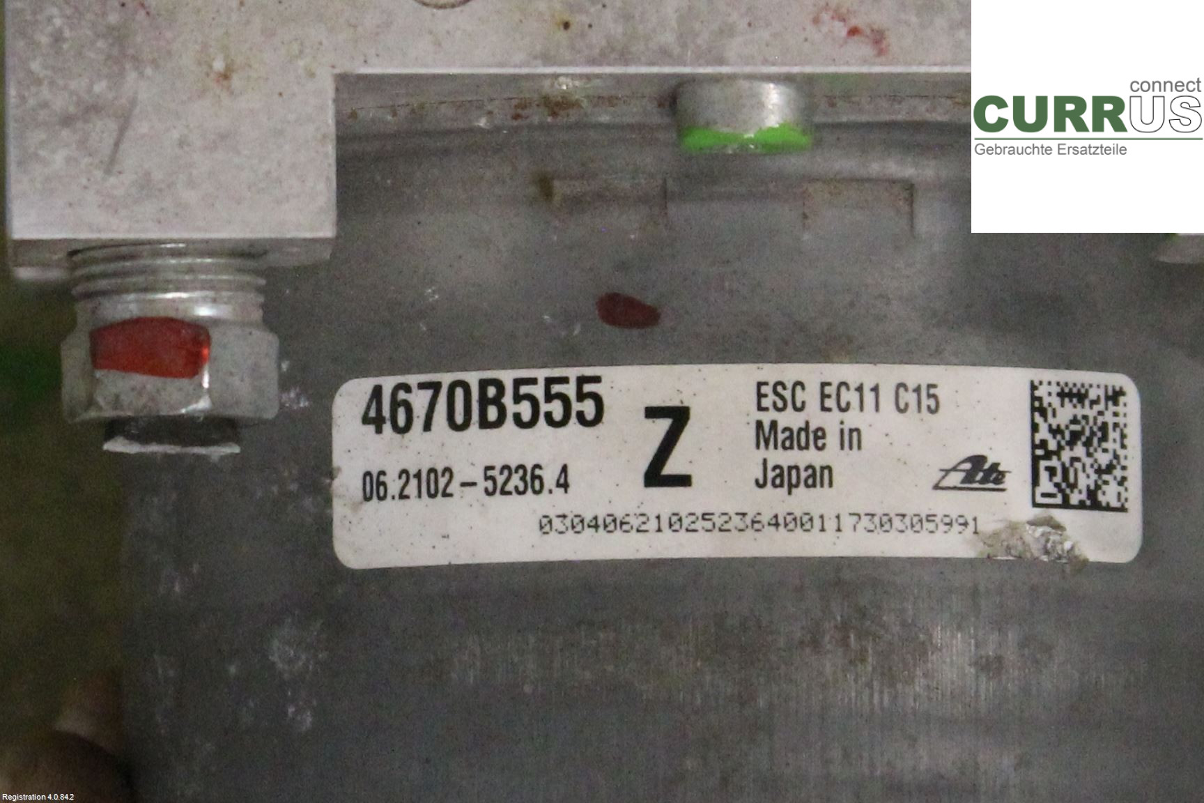 MITSUBISHI OUTLANDER 13- Unité hydraulique ABS 4670B702 2.3L 4N14