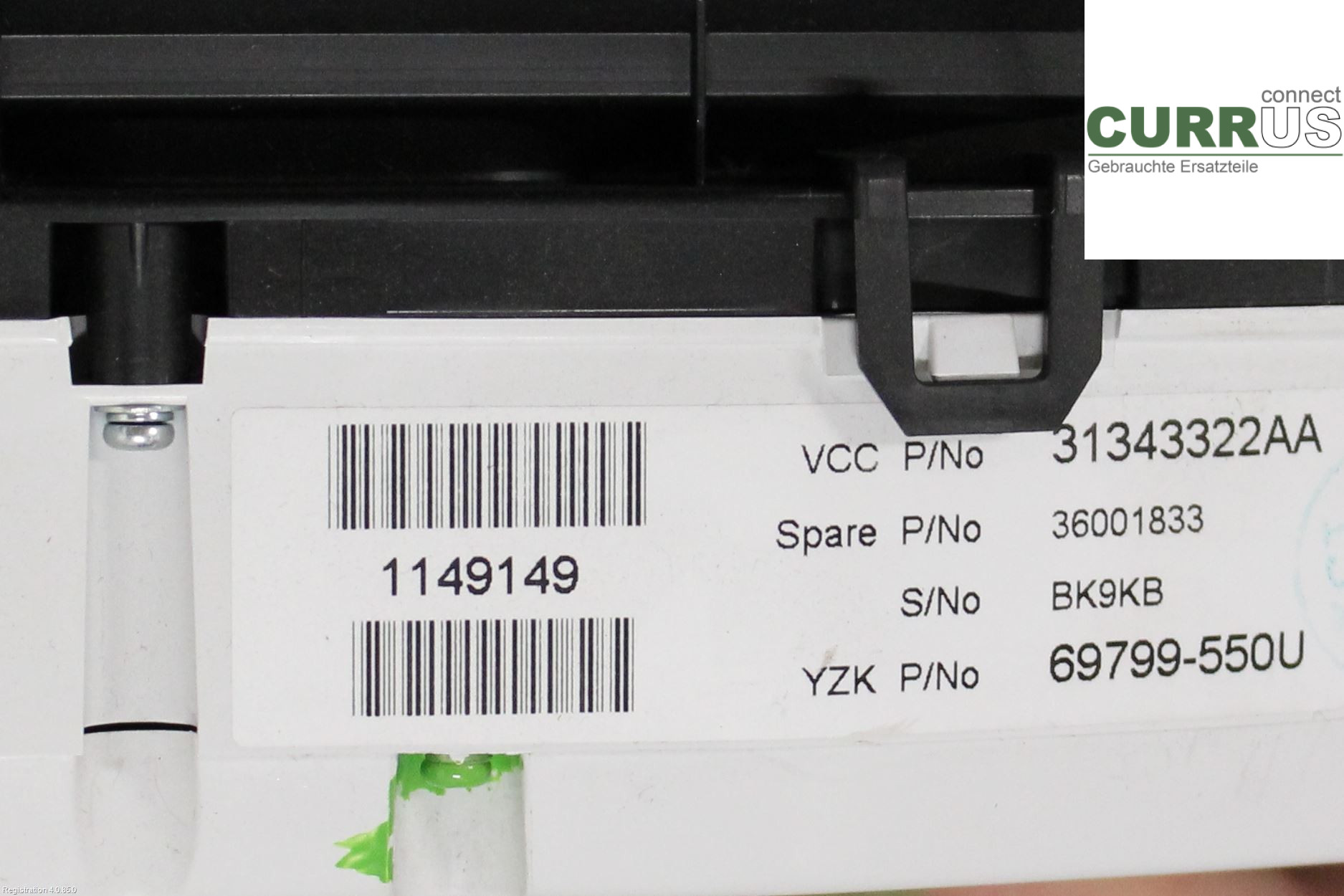 VOLVO S60      11-13 Bloc instruments / combiné 36001833 1.6L B4164T