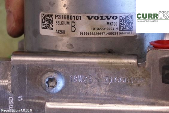 VOLVO V90 CROSS COUNTRY 17- ABS Hydraulic unit 31680104 2.0L D4204T23