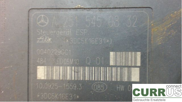 MB R-KLASS (W251)  05-13 ABS-Hydraulikeinheit  OM642.950, 165K