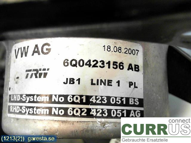 SKODA PRAKTIK Elektrische Servolenkungspumpe 6Q1423051BS 1,4TDI,BMS,59KW
