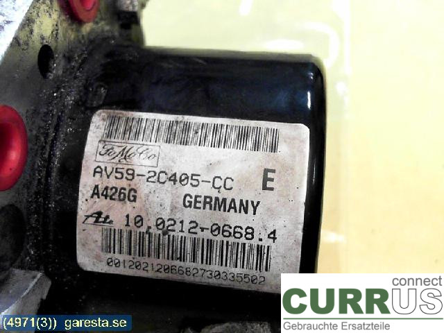 FORD FIESTA     09-12 ABS Hydraulic unit  1,25 SNJB 60KW