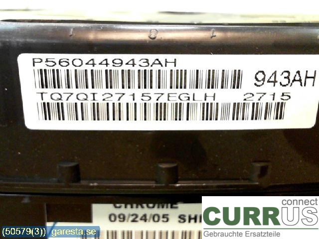 CHR 300C Instrumentenkombination 56044943AH 3,OCRD,D 160KW