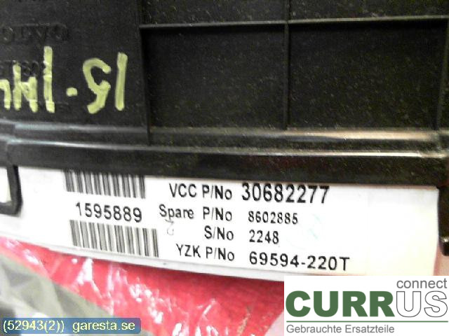 VOLVO V70      05-08 Instrumentenkombination  2.4D 120KW D524