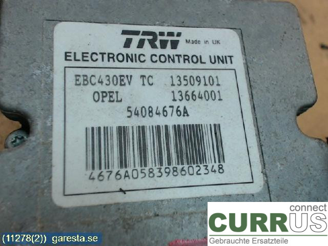 OPEL VECTRA  C   02-05 ABS Hydraulic unit 13664001 2,2I,16V,Z22SE 