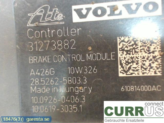 VOLVO S60      11-13 ABS Hydraulic unit 31273882 D5204T2