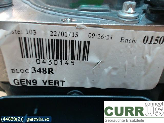 RENAULT KANGOO II  15-21 ABS Hydraulic unit 150111/1/1734 1,5 K9K 608 66K