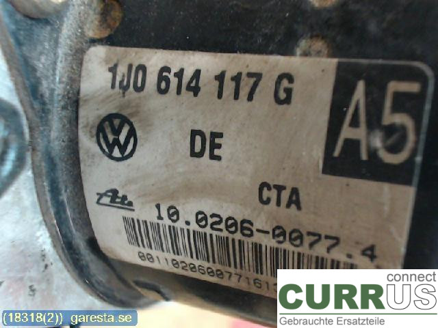 VW GOLF IV     98-06 ABS Hydraulic unit 1C0907379L 1.6 77KW