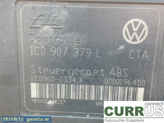 VW GOLF IV     98-06 ABS Hydraulic unit 1C0907379L 1.6 77KW