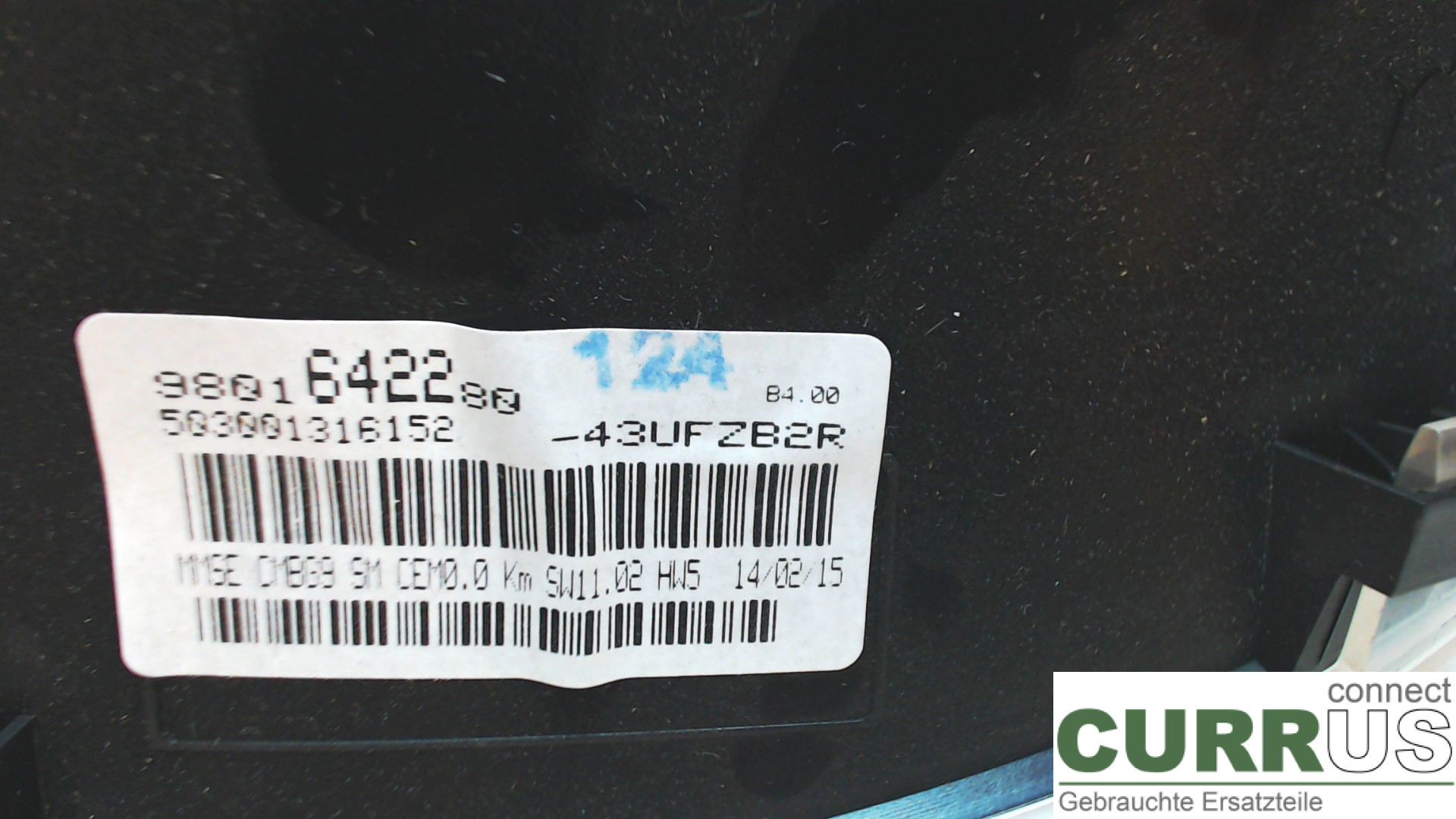 TOYOTA PROACE I  13-16 Instrument cluster / comb  1,6D 3WZ-TV