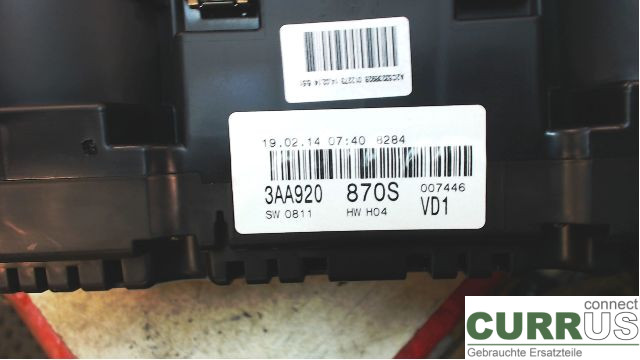 VW PASSAT  11-14 Zestaw wskaźników / liczników 3AA920870S CFGC 2,0tdi