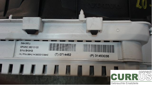 VOLVO XC60  14-17 Instrument cluster / comb 36003011 D5244T12 2,4 D4