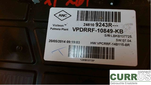 RENAULT CAPTUR 13-19 Instrument cluster / comb  H5F-403 1,2TCE