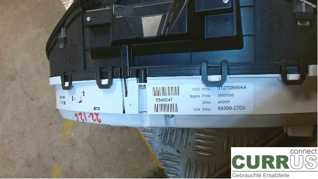 VOLVO V60  11-13 Bloc instruments / combiné  D5204T2 2,0d