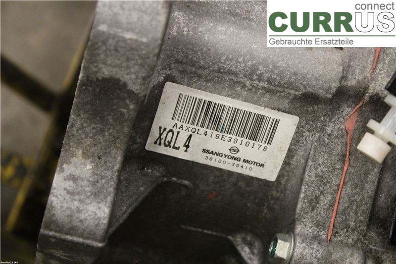 SSANG YONG TIVOLI  17- Gearbox (Automatic) 3610035410 e-XDi160