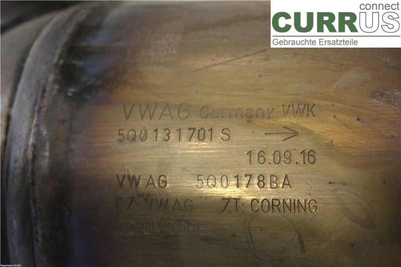 VW GOLF / E-GOLF VII   13-20 Catalyseur 5Q0 254 501 TX CYVB