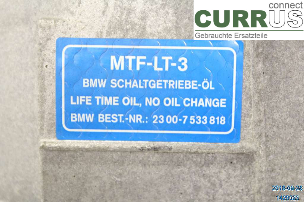 BMW 3 E90/91 SED/TOU 05-12 Gearbox (6-speed) 23008687390 320d
