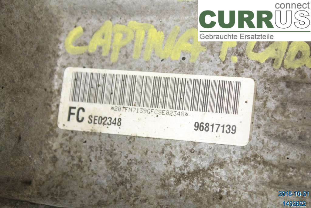 CHEVROLET CAPTIVA Boîte de distribution  2,4I