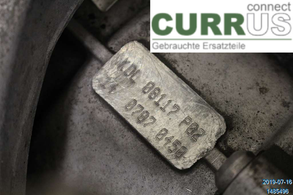 VW PASSAT      05-10 Gearbox (6-speed) 02Q300015EX 2,0 TDI BMP
