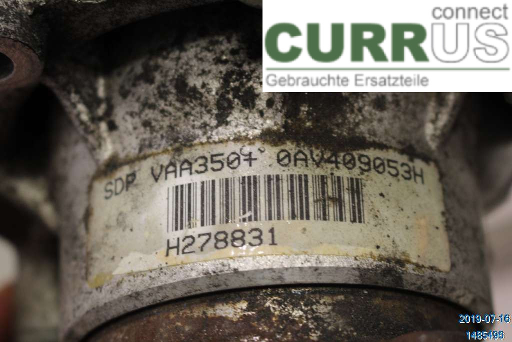 VW PASSAT      05-10 Gearbox (6-speed) 02Q300015EX 2,0 TDI BMP